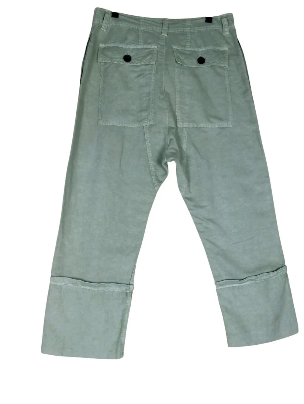 Zara Light Sage Green Utility Pants Size Medium 32in waist 23in Inseam.